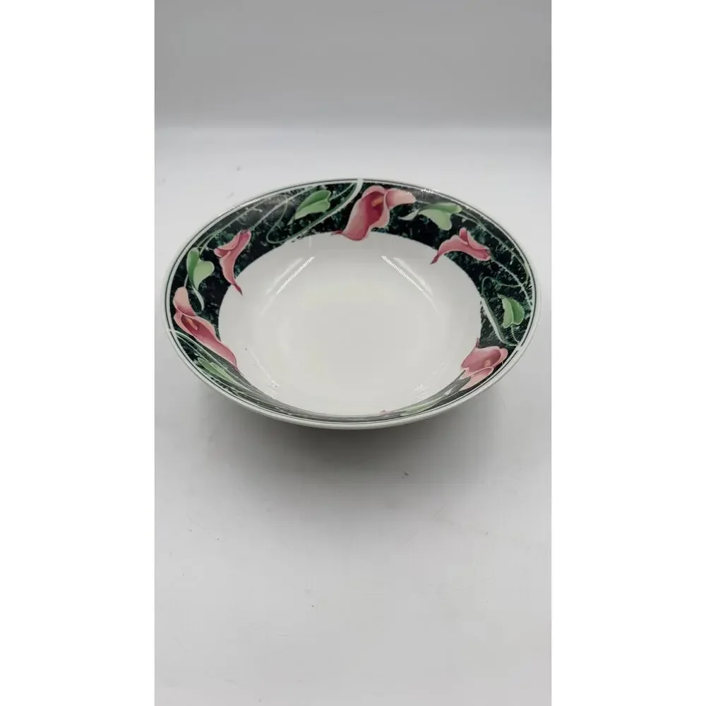 Vintage 1988 Platter and Salad Bowl Gibson Designs TRUMPS Dinnerware Collection
